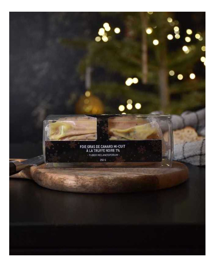 Foie gras truffé mi-cuit 7% - 250g Foie gras truffé mi-cuit 7% - 250g