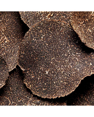 Frische, Schwarze Trüffel in Spänen Frische, Schwarze Trüffel in Spänen