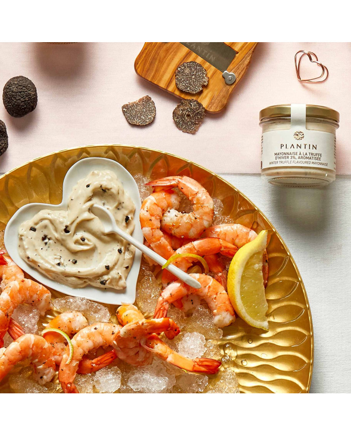 Mayonnaise mit Wintertrüffel 3 %, aromatisiert Mayonnaise mit Wintertrüffel 3 %, aromatisiert