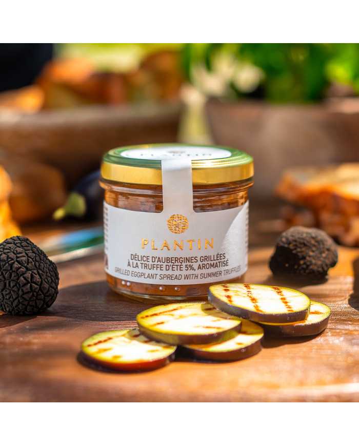 Délice d'aubergines grillées à la truffe d'été 5% - 100g Délice d'aubergines grillées à la truffe d'été 5% - 100g