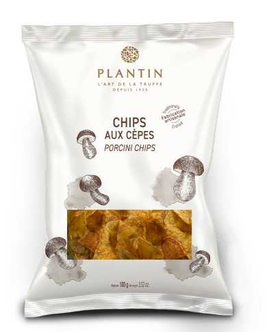Chips mit Steinpilzen