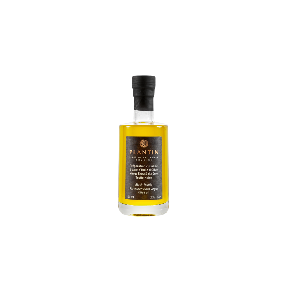 Natives Olivenöl extra aromatisiert, schwarze Trüffel Natives Olivenöl extra aromatisiert, schwarze Trüffel