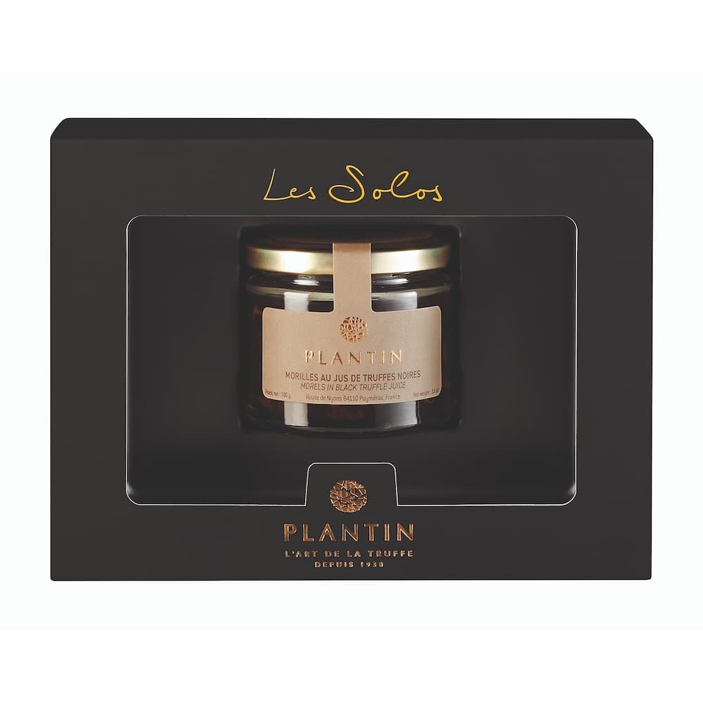 Box „Morcheln mit Saft von schwarzen Trüffeln“ Box „Morcheln mit Saft von schwarzen Trüffeln“