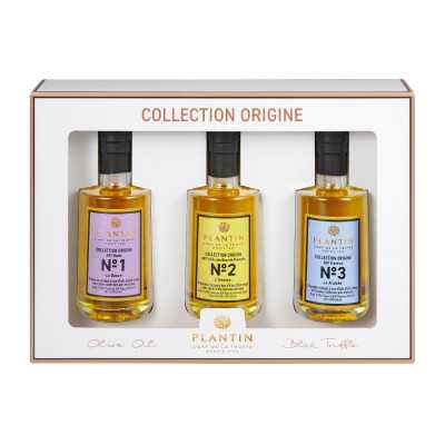 Coffret origine - 3 huiles AOP aromatisées à la truffe noire - 100ml Coffret origine - 3 huiles AOP aromatisées à la truffe noire - 100ml