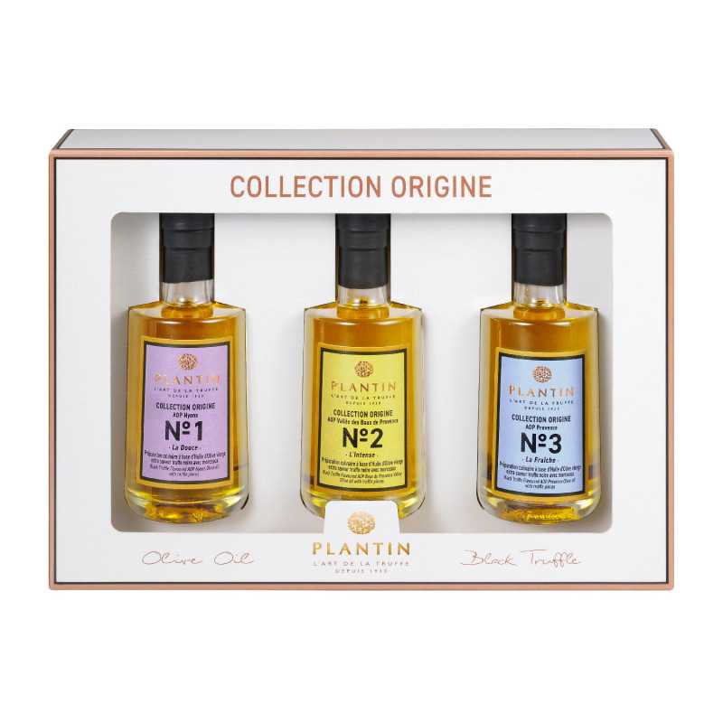 Coffret origine - 3 huiles AOP aromatisées à la truffe noire - 100ml Coffret origine - 3 huiles AOP aromatisées à la truffe noire - 100ml