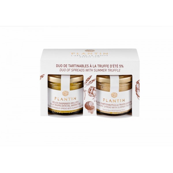 Duo asperges grillées & artichauts à la truffe d'été