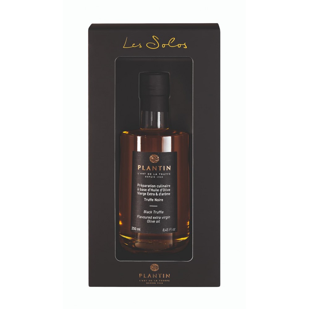 “Black truffleflavoured olive oil” gift box 250 ml PLANTIN