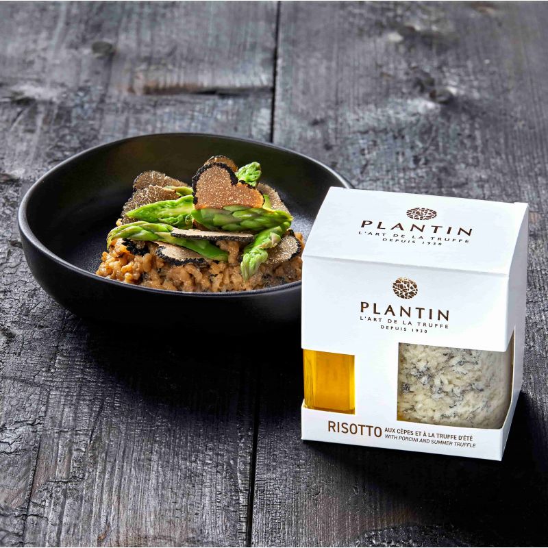 Risotto aux cèpes et à la truffe d'été Risotto aux cèpes et à la truffe d'été