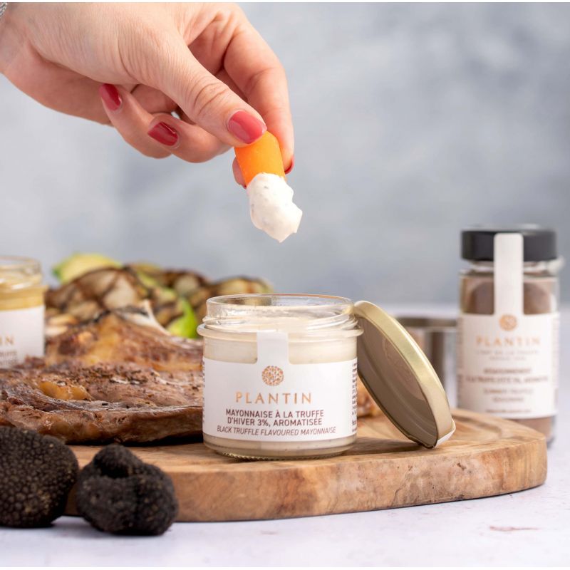 Mayonnaise mit Wintertrüffel 3 %, aromatisiert Mayonnaise mit Wintertrüffel 3 %, aromatisiert