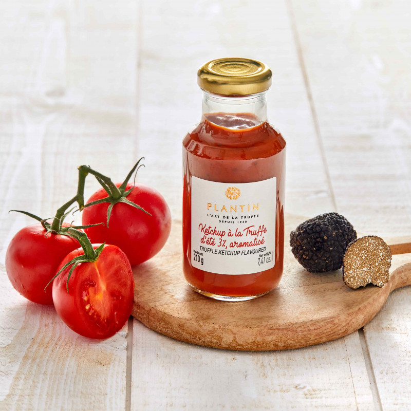 Ketchup à la truffe d'été 3%, aromatisé - 210g Ketchup à la truffe d'été 3%, aromatisé - 210g