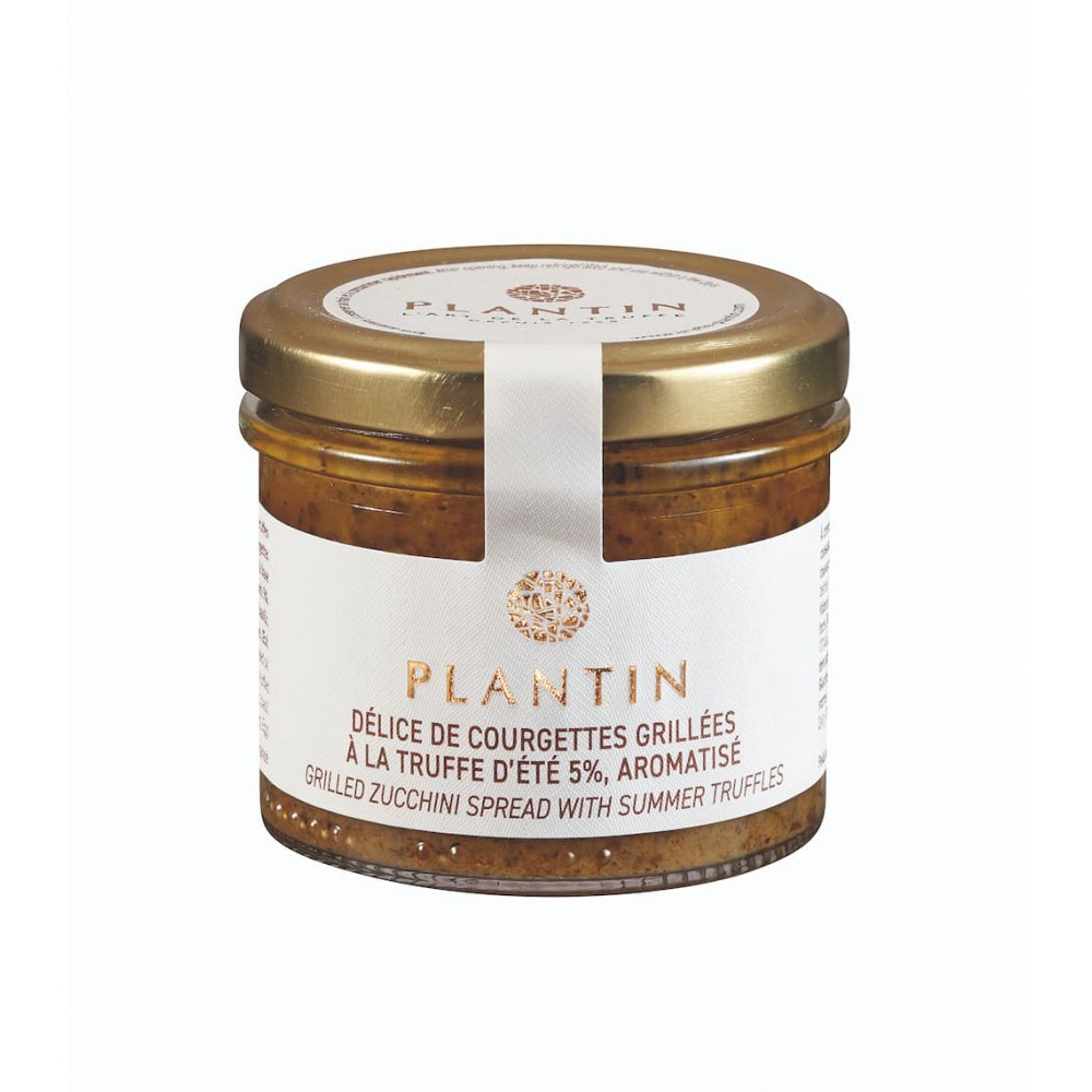 Grilled courgette spread with summer truffles, truffle content 5%