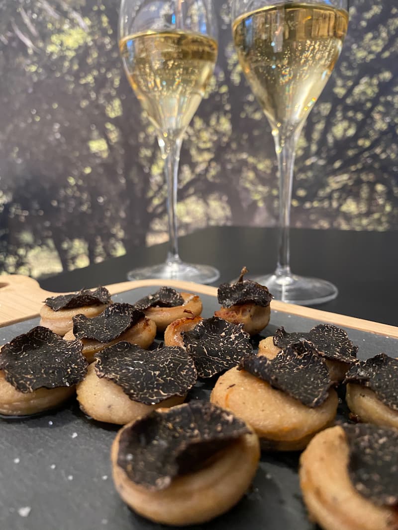 Accord truffe et vin