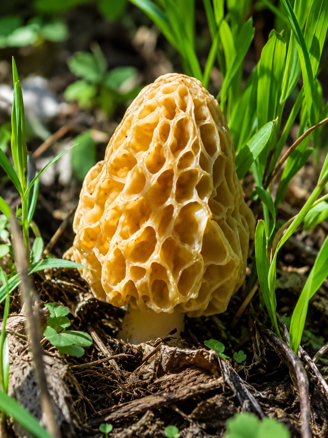 Morchella esculenta (morille blonde)